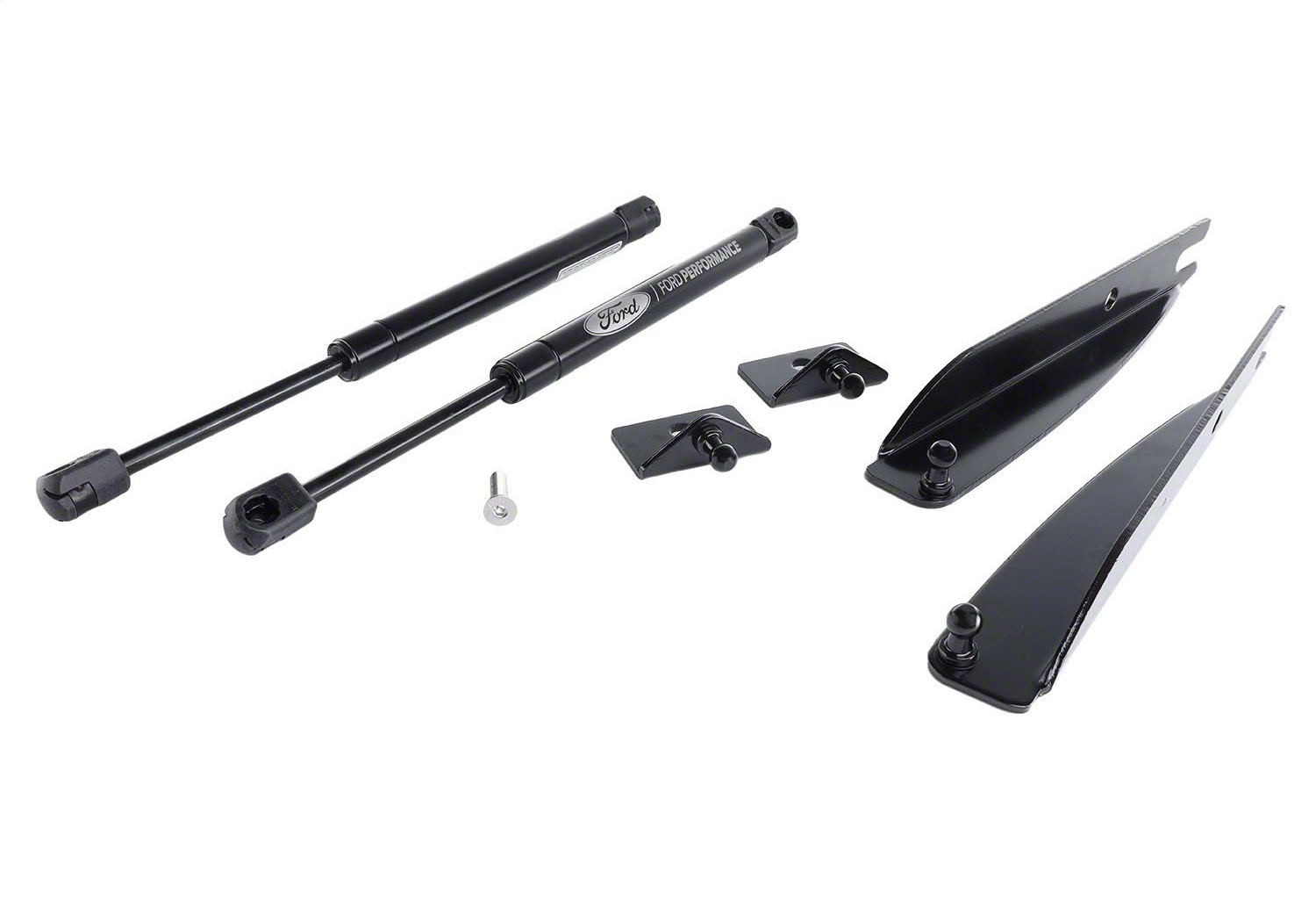 2005-2014 Mustang Hood Lift Kit With Laser Engraved Ford Performance Logo (M-16826-M)