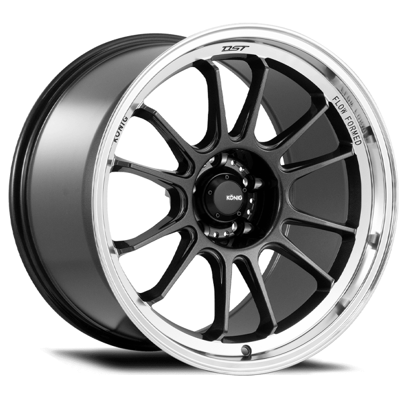 Konig Hypergram 18X11 5X114.3 ET15 Metallic Carbon W/ Machined Lip Flow Formed