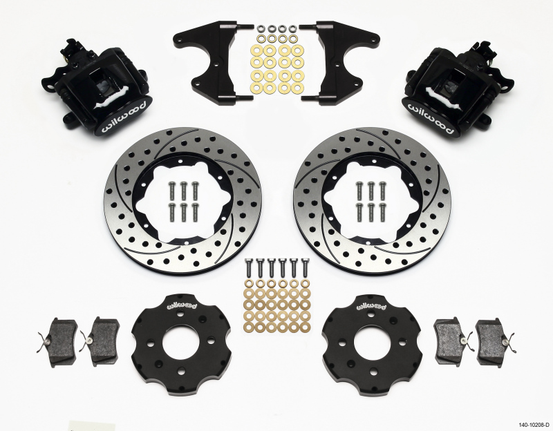 Wilwood Combination Parking Brake Rear Kit 11.00in Drilled Civic / Integra Drum 2.46 Hub Offset