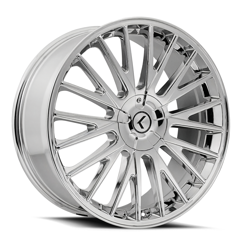 Kraze KR185 Double Down 20x8.5 / 5x112/120 BP / 38mm Offset / 73mm Hub Chrome Wheel