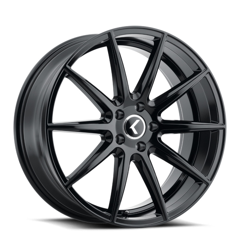 Kraze KR194 Cosmos 20x8.5 / 5x120 BP / 38mm Offset / 74.1mm Hub Gloss Black Wheel