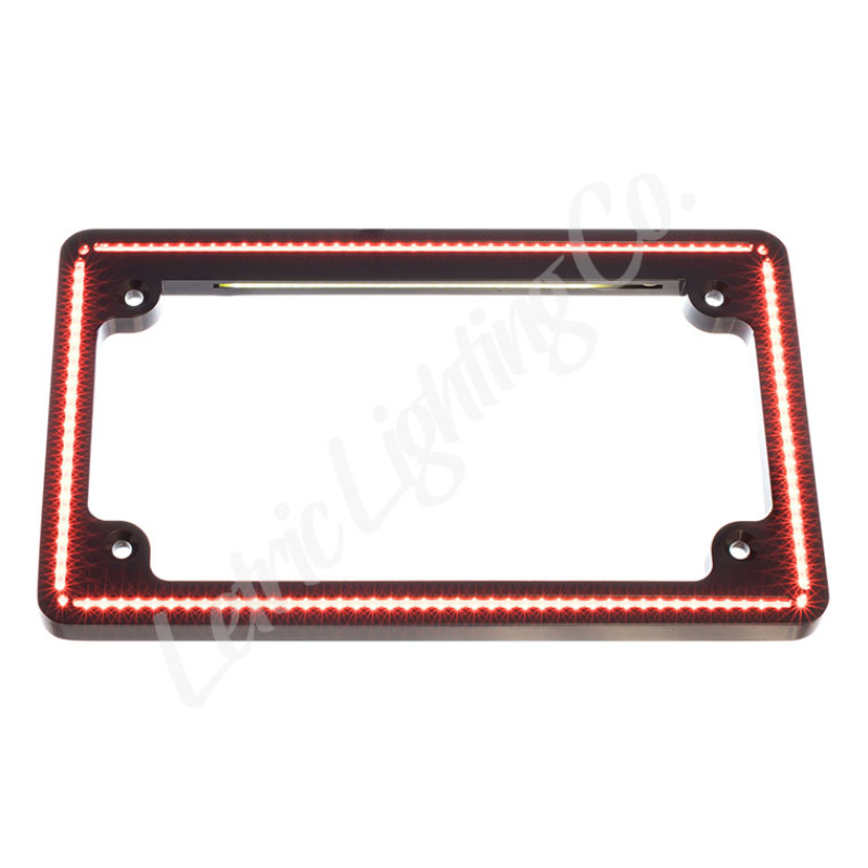 Letric Lighting 14+ HD E Glide/Ultra/S Glide/RGuide Ultra/R KG Perfect Plate Lt Lic Plate Blk