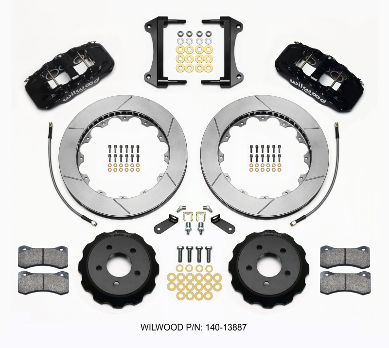 Wilwood AERO6 Front Hat Kit 15.00 15-23 Mustang w/Lines