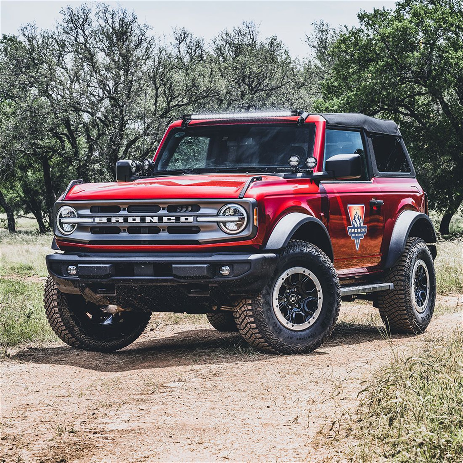2021 -2025 Ford Bronco Dual Mirror Mounted Off-Road Lights (M-15200K-BDML)