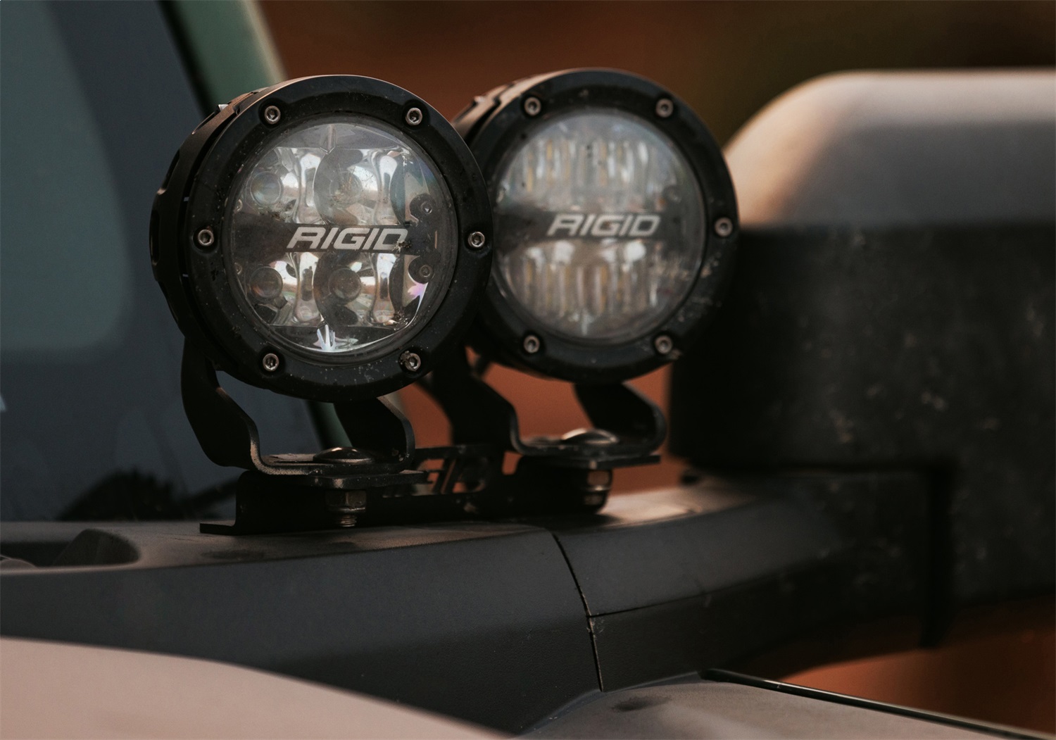 2021 -2025 Ford Bronco Dual Mirror Mounted Off-Road Lights (M-15200K-BDML)