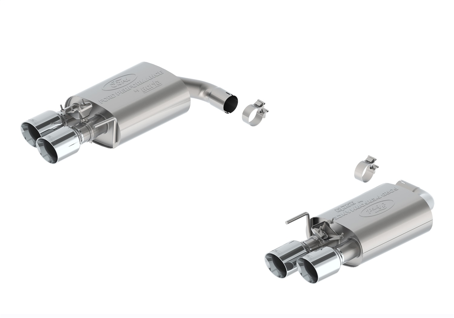 2024-2025 Mustang 2.3L Sport Active Axle-Back-Chrome Tip (M-5230-M2SC)
