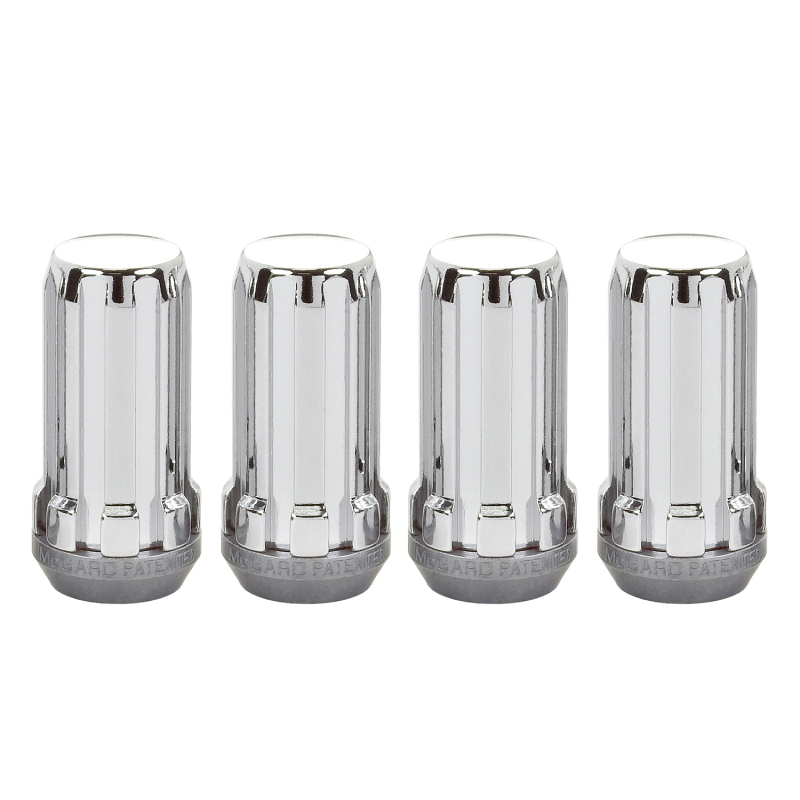McGard SplineDrive Lug Nut (Cone Seat) M14X1.5 / 1.935in. Length (4-Pack) - Chrome (Req. Tool)