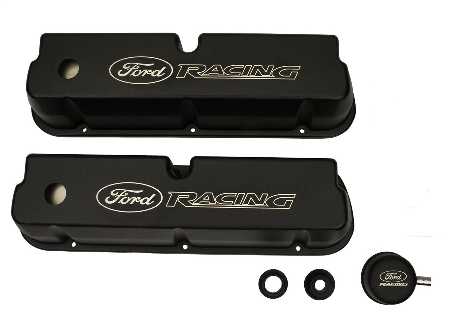 Black Satin Valve Covers (M-6582-LE302BK)