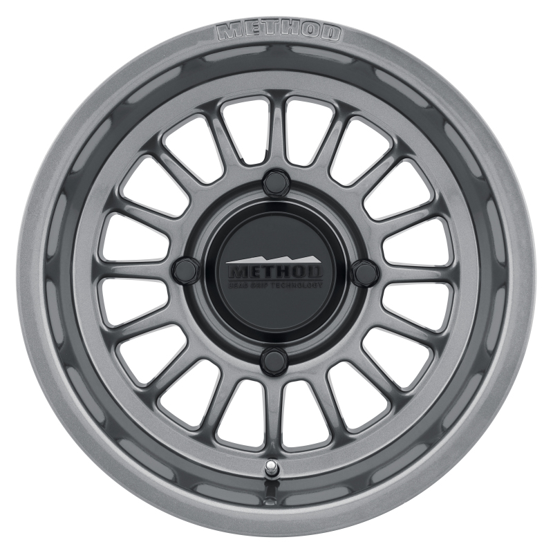 Method MR411 Bead Grip 15x7 / 5+2/38mm Offset / 4x136 / 106.25mm CB Gloss Titanium Wheel