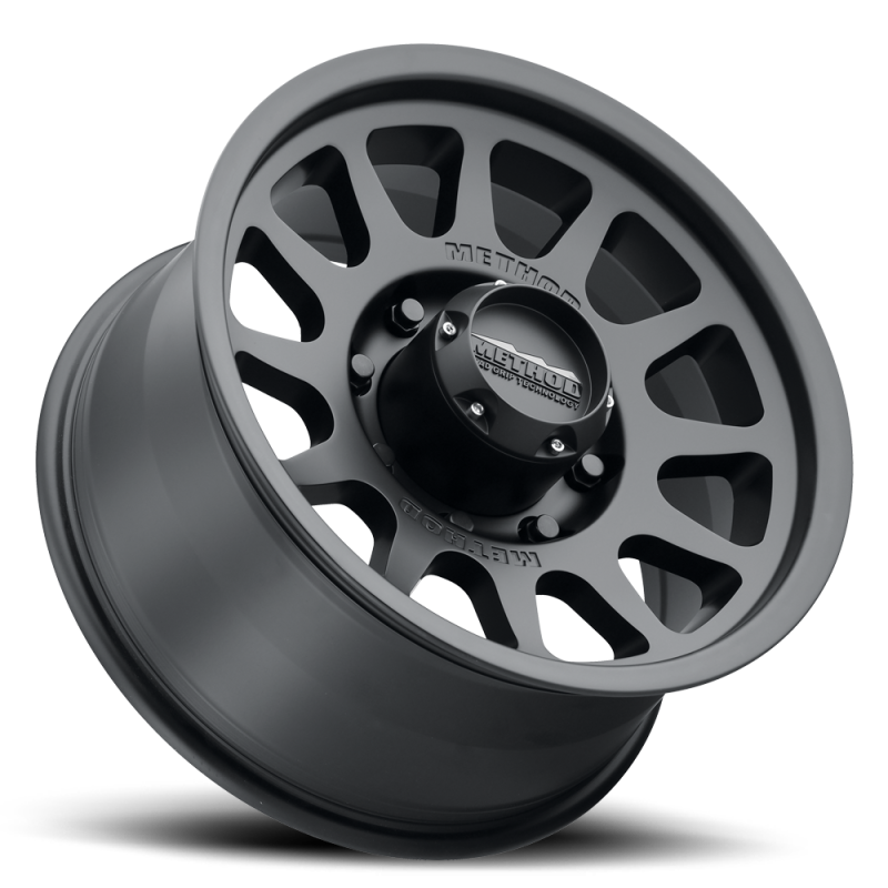 Method MR703 17x8.5 0mm Offset 8x6.5 130.81mm CB Matte Black Wheel