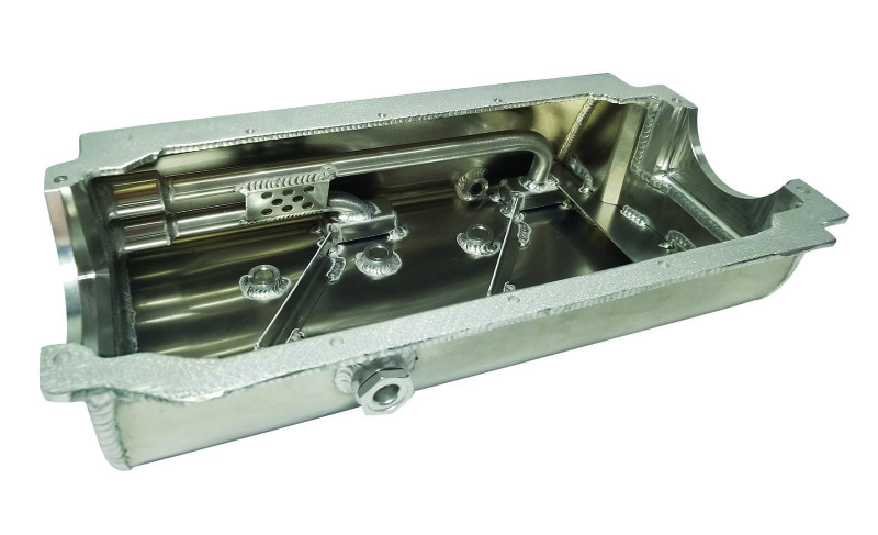 Moroso Dart/Brodix Small Block (w/Two Pick Ups) Sprint Car Dry Sump 6.5in Aluminum Oil Pan