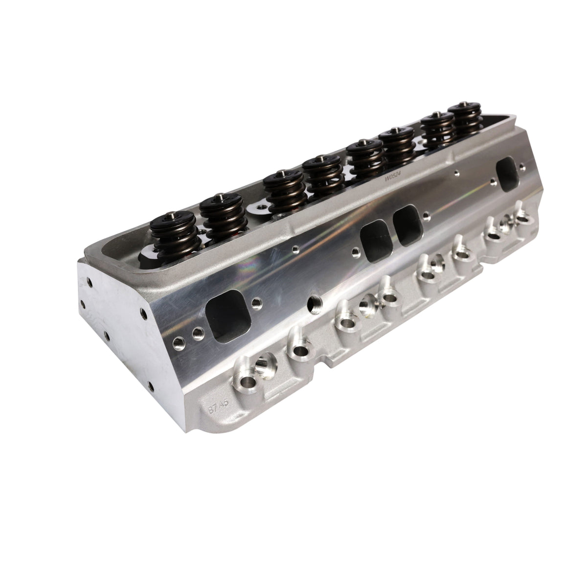Chevy Small Block Straight Plug Flat Tappet Assembled Aluminum Cylinder Head
