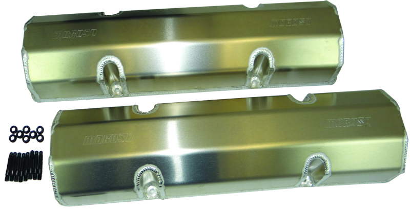 Moroso Chevrolet Small Block (Including 18 Degree Heads) Valve Cover - Aluminum - Pair