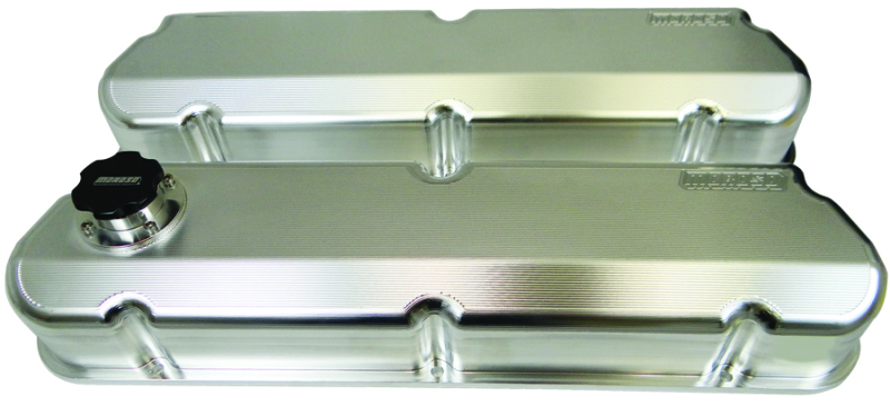 Moroso Ford 302/351W Valve Cover w/Fill Cap - 2.875in - Billet Aluminum - Pair