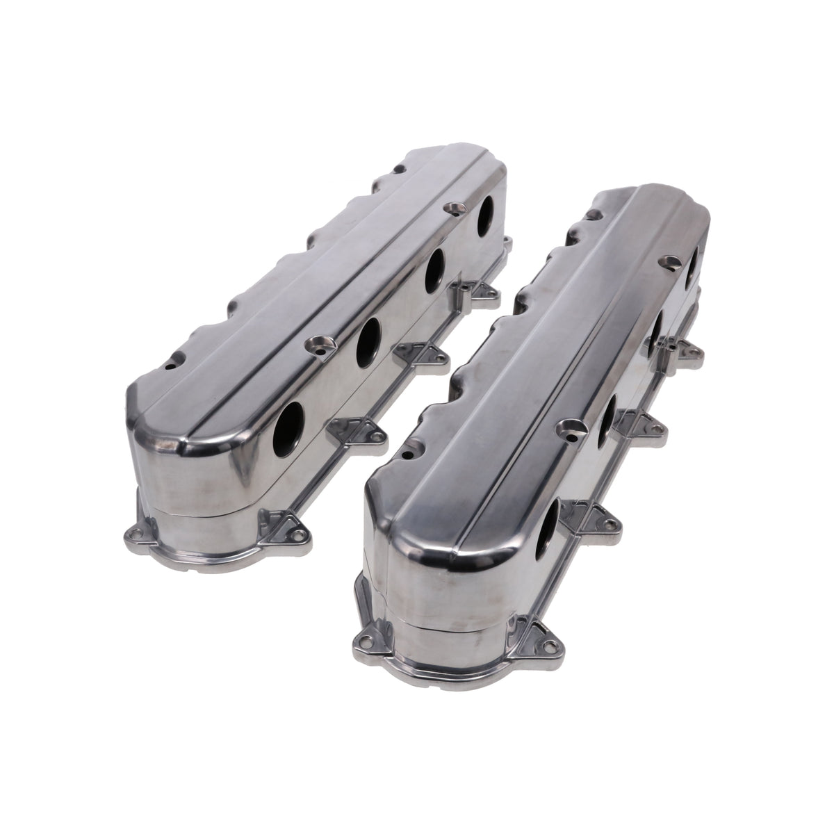 GM LT Smooth Cast Aluminum Valve Covers with Coil Mounts and Covers - Polished