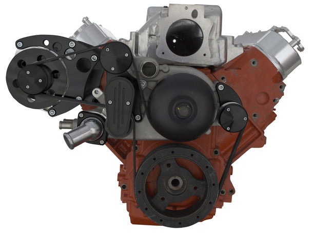 Chevy LS Engine Serpentine Conversion - Alternator Only - Black