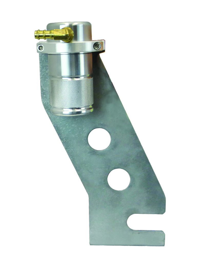 Moroso 87-93 Ford Mustang Air/Oil Separator Catch Can - Small Body - Billet Aluminum