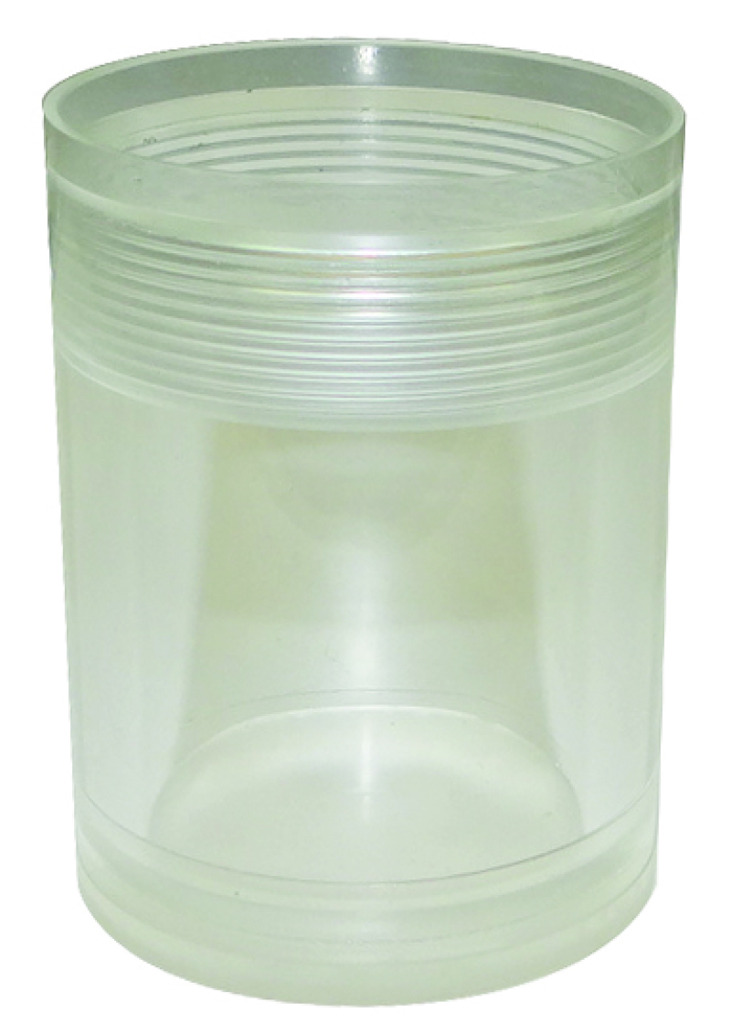Moroso Air/Oil Separator Replacement Drain Cap - Small Body - Clear Bottom