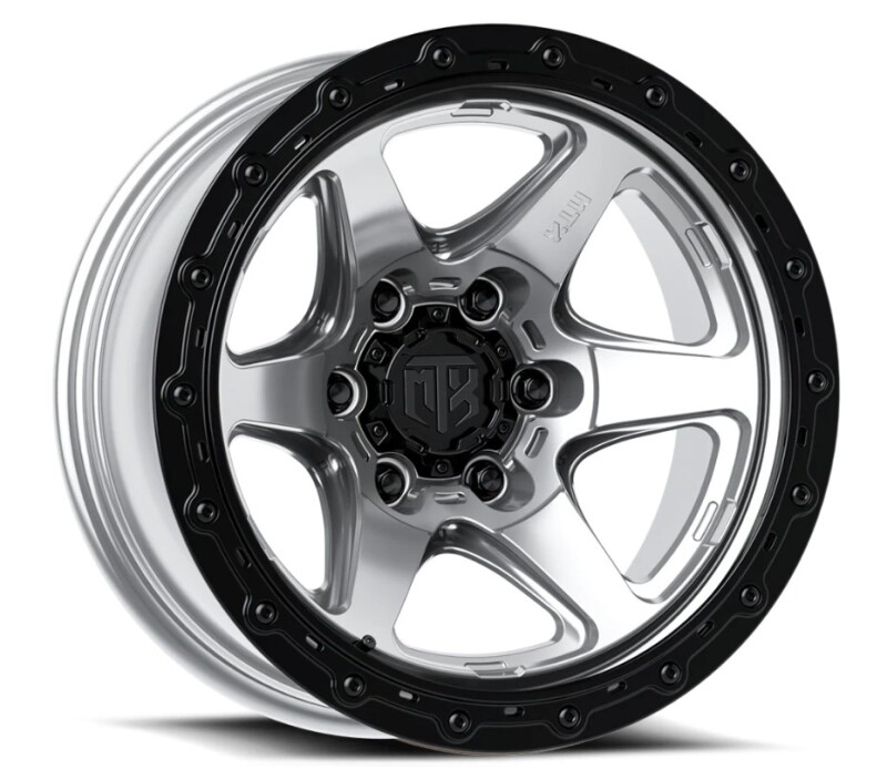 MTX Spitfire 6 Machined w/Black Ring 22x10in / 6x139.7 BP / -18mm Offset / 106.1mm Bore
