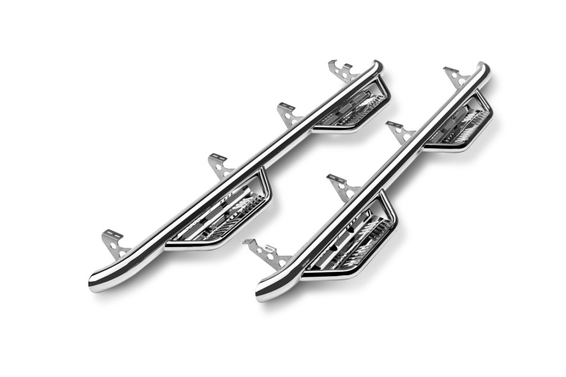N-Fab Podium SS 19-20 Dodge RAM 1500 Crew Cab - Cab Length - Polished Stainless - 3in