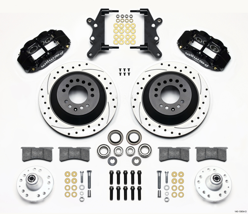 Wilwood Narrow Superlite 6R Front Hub & 1PC Rtr Kit 12.88in Drilled 60-68 Ford / Mercury Full Size