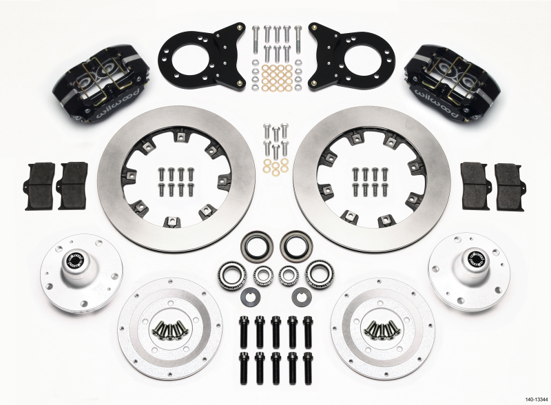 Wilwood Dynapro Dust-Boot Front Kit 12.19in 1965-1969 Mustang Disc & Drum Spindle