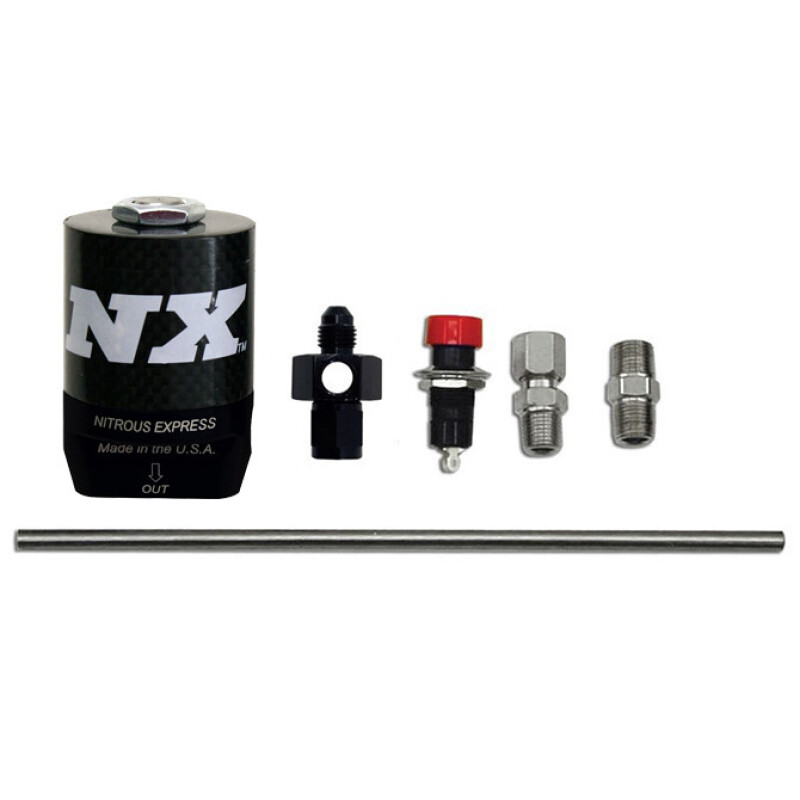 Nitrous Express Extreme Nitrous Purge Valve (6AN Manifold Push Button & Vent Tube)
