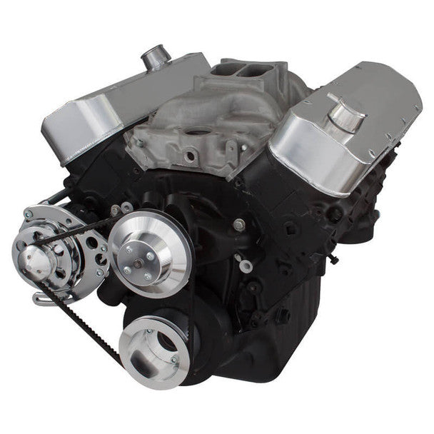 Chevy Big Block V-Belt System - Alternator Only, LWP - Polished