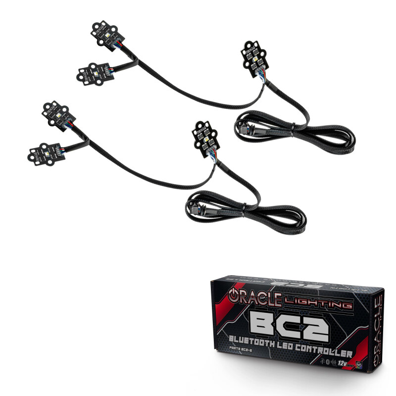 Oracle 19-21 Chevy Silverado 1500 RGB+W Headlight DRL Kit - ColorSHIFT w/ BC1 Controller