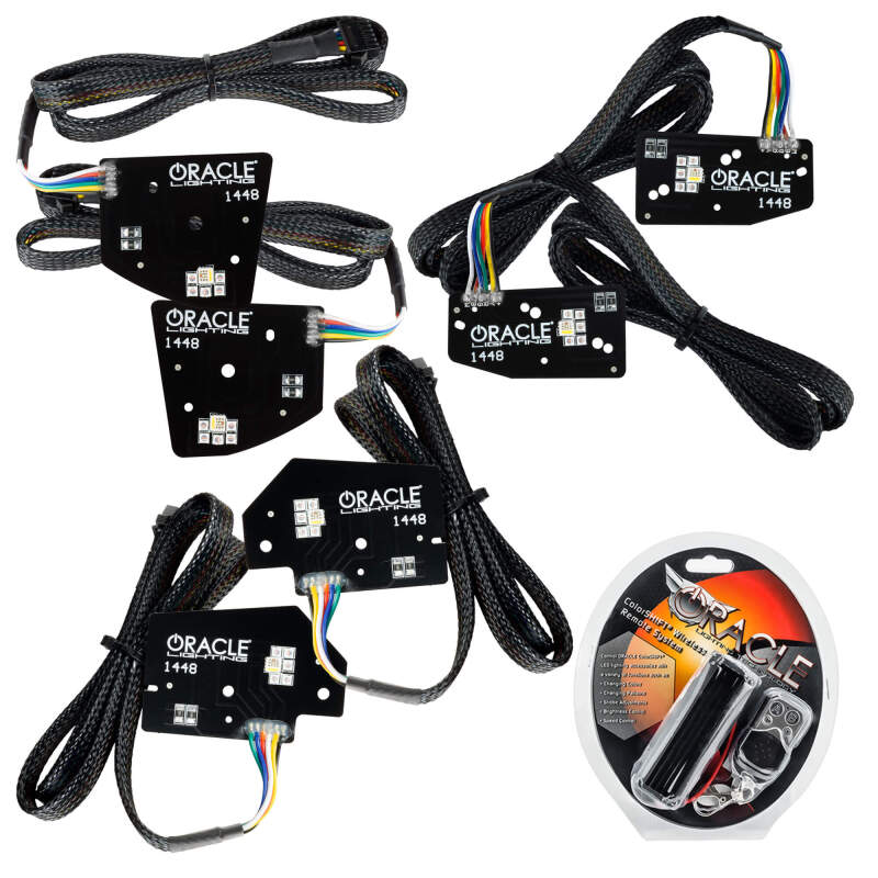 Oracle 19-21 RAM 1500 Projector LED Headlight DRL Kit - RGBW+A w/ RF Controller