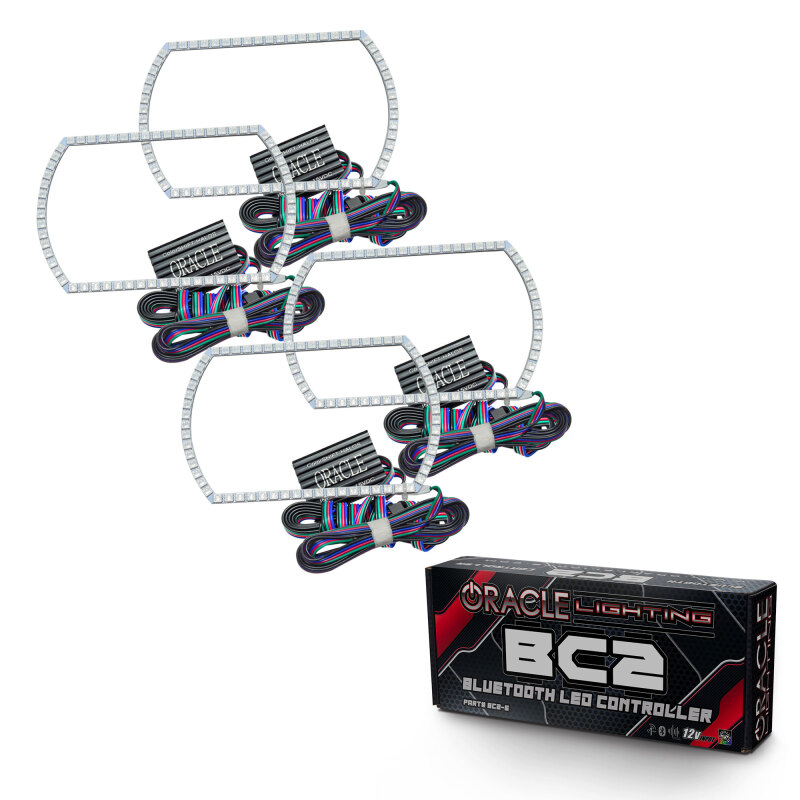 Oracle Chevy Silverado 14-15 Halo Kit Projector Style - ColorSHIFT w/ BC1 Controller
