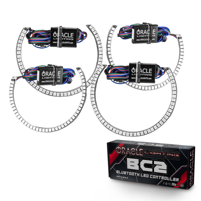 Oracle Dodge Challenger 08-14 LED Waterproof Halo Kit - ColorSHIFT w/ BC1 Controller
