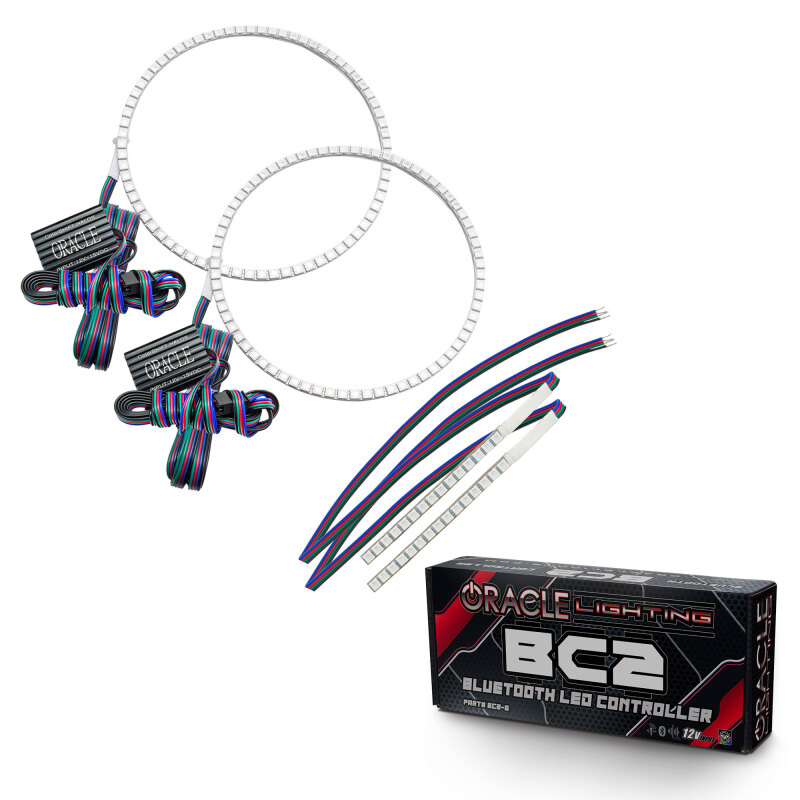 Oracle 21-22 Ford Bronco Headlight Halo Kit w/DRL Bar - Base Headlights -w/BC1 Controller