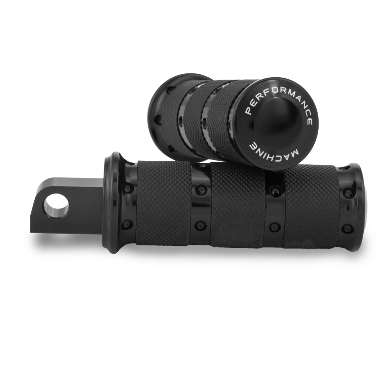 Performance Machine Footpegs XLS Rider - Black Ano