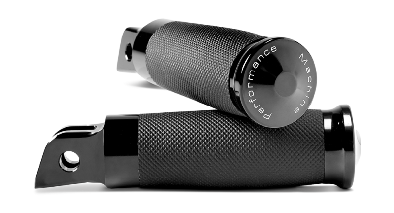 Performance Machine Footpegs Contour - Black Ano