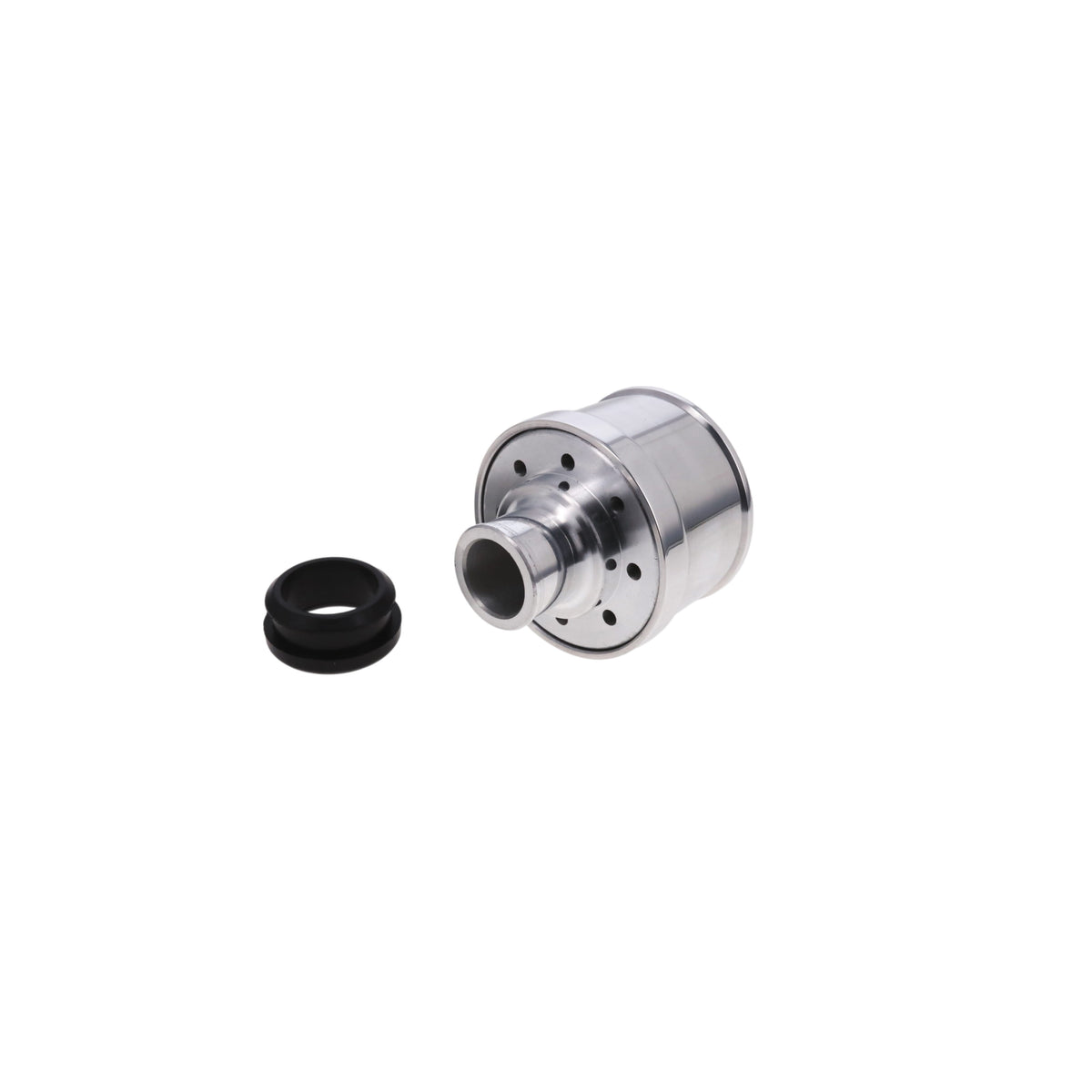 Aluminum Breather Cap, Push-In Ball-Milled - Polished
