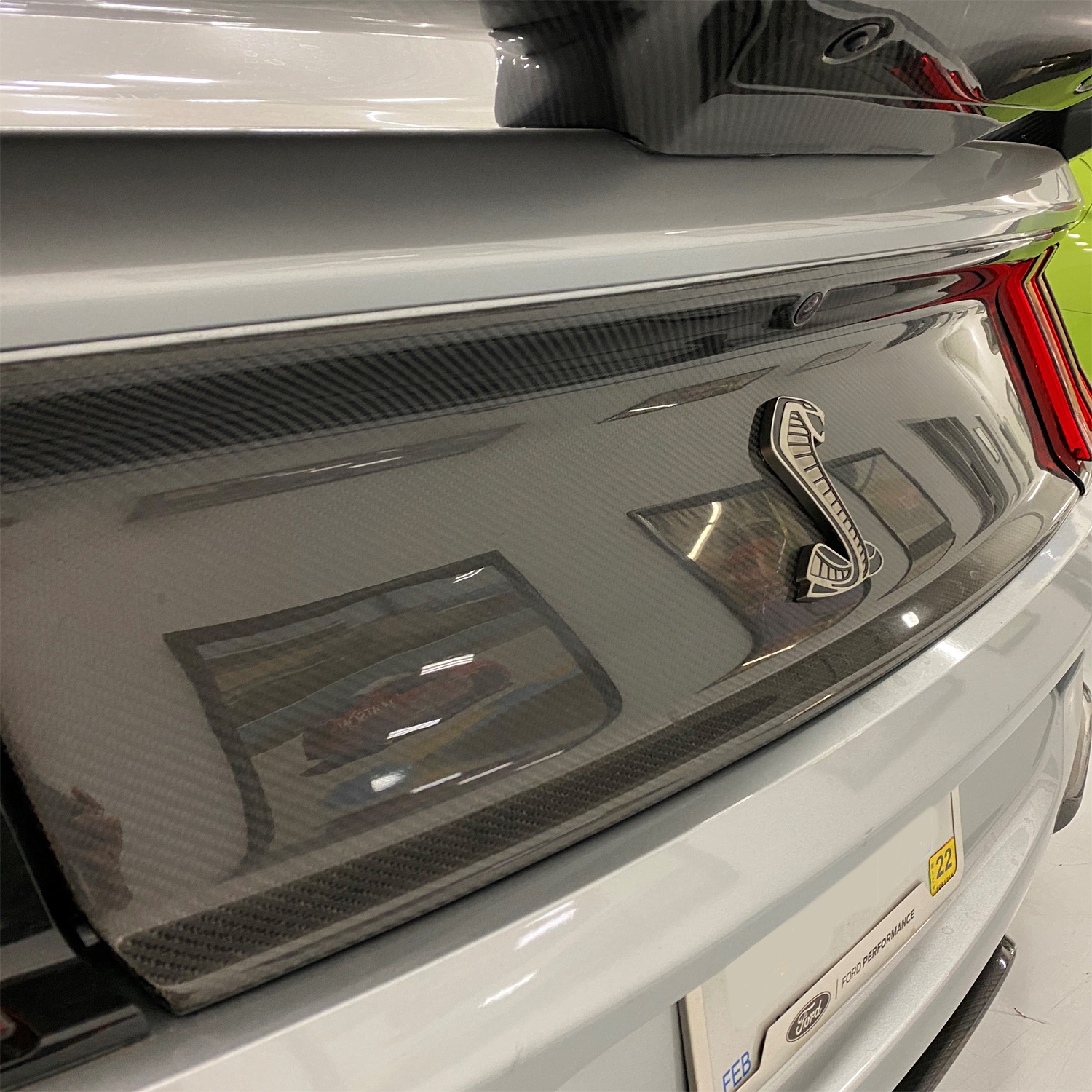 2020-2022 GT500 Carbon Fiber Rear Deck Lid Trim Panel (M-16600-MCF)