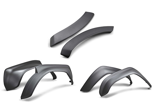 2022-2025 Bronco Raptor Carbon Fiber Fender Flare Set-Matte (M-16268-BM)