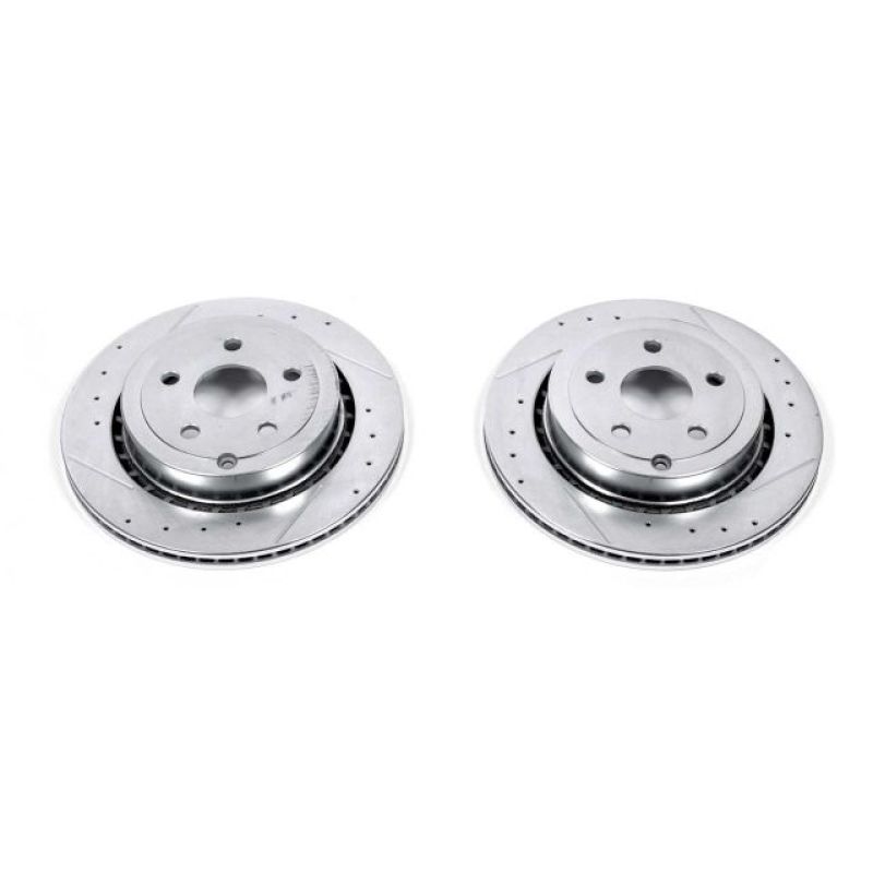Power Stop 11-17 Chevrolet Caprice Rear Evolution Drilled & Slotted Rotors - Pair