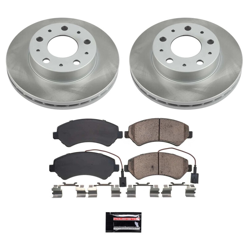 Power Stop 14-23 Ram ProMaster 3500 Front Semi-Coated Rotor Kit