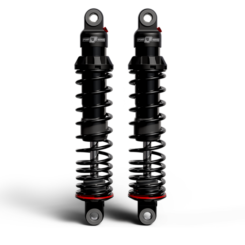 Progressive 06-09 Harley-Davidson Dyna 494 Series Shocks 14.0in Bearing - Black