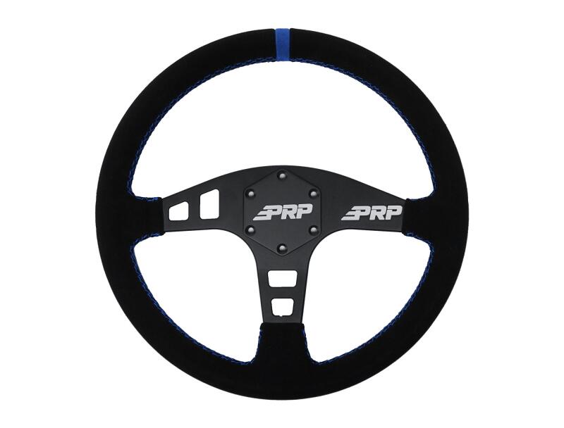 PRP Flat Suede Steering Wheel - Blue