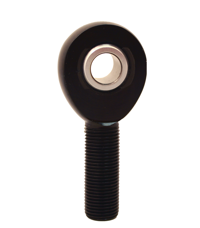 QA1 A Series Endura Rod End - Male/Left Hand - .5in Bore x 5/8-18 - Black Aluminum