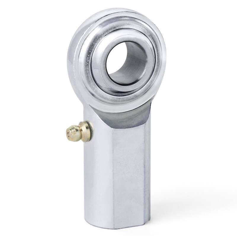 QA1 C Series 2-Pc Rod End - Female/Right Hand - .3125in Bore x 5/16-24 w/Zerk - Carbon Steel