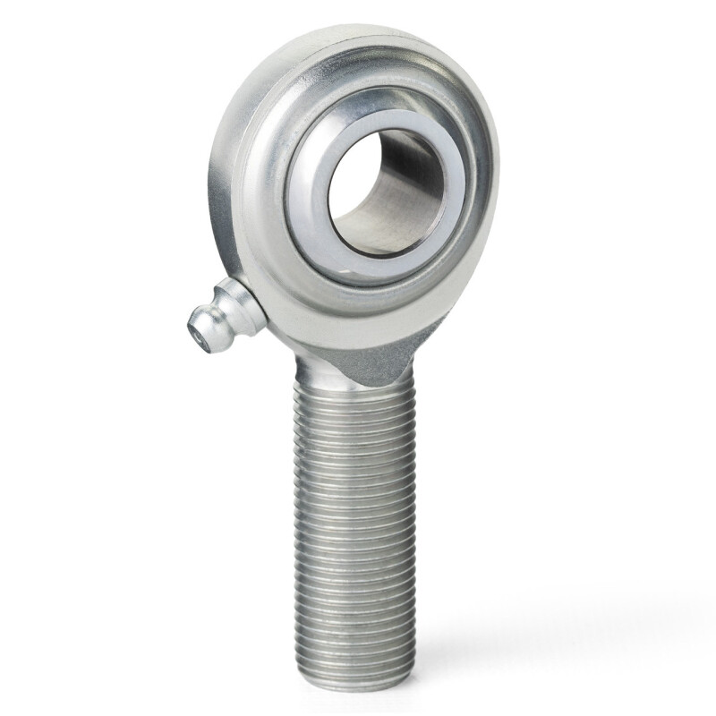 QA1 C Series 2-Pc Rod End - Male/Left Hand - 12mm Bore x M12x1.75 w/Zerk - Carbon Steel