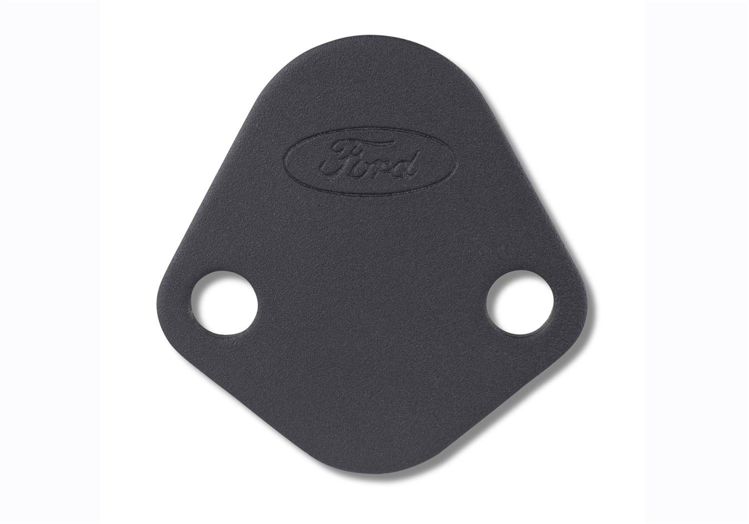 Fuel Pump Block Off Plate, Black Crinkle Finish With Ford Oval (302-291)