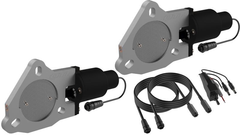 QTP 3in Bolt-On QTEC Dual Electric Cutout Valves - Pair