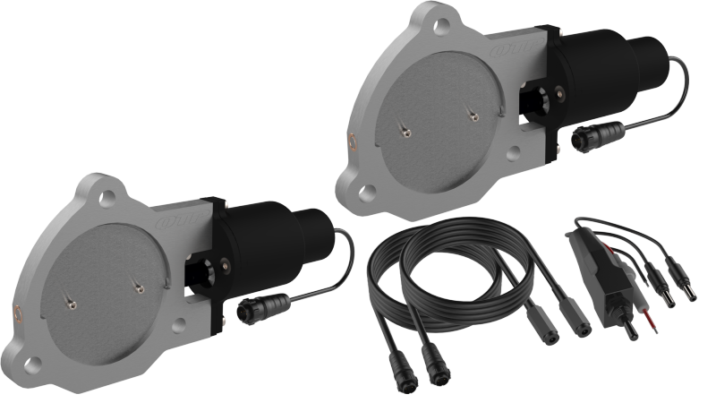 QTP 3.5in Bolt-On QTEC Dual Electric Cutout Valves - Pair