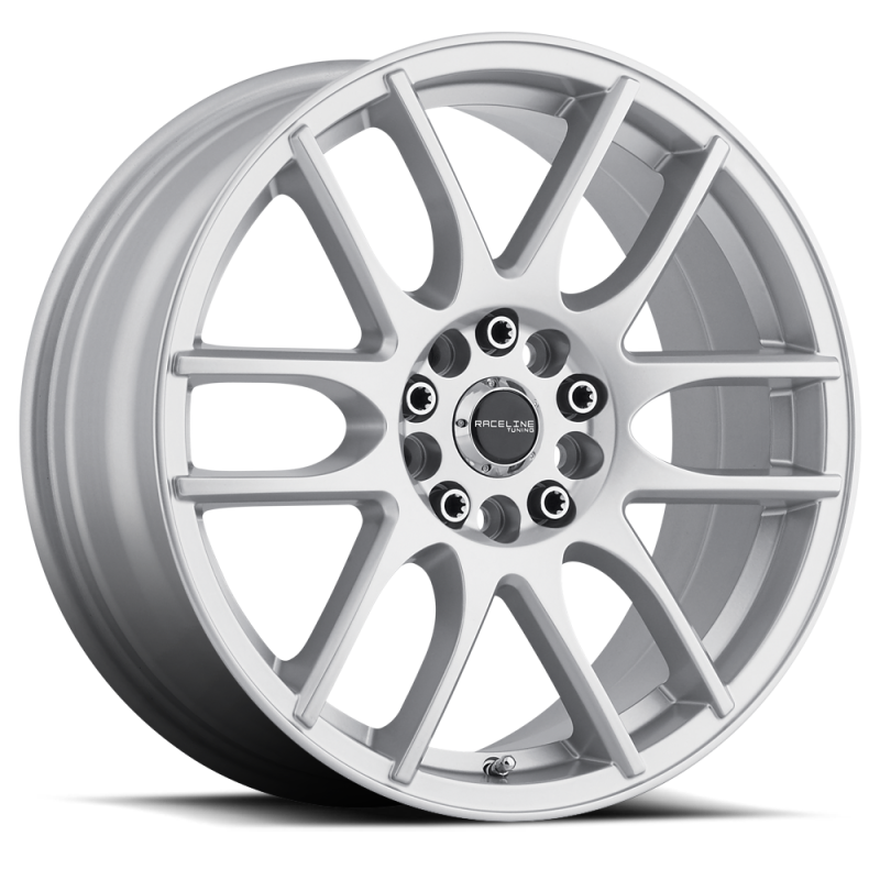 Raceline 141S Mystique 18x7.5in / 5x112/5x120 BP / 42mm Offset / 74.1mm Bore - Gloss Silver Wheel