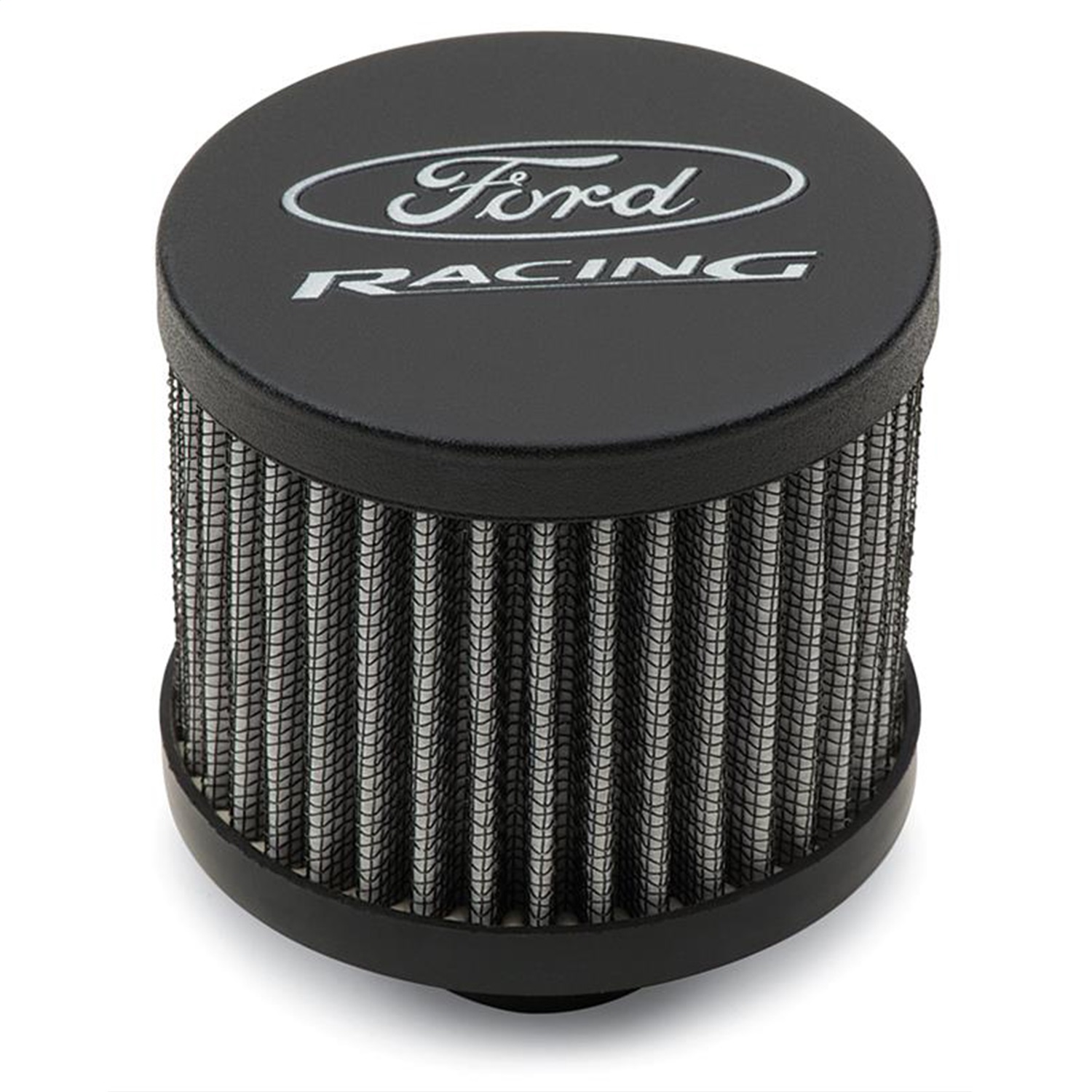 Ford Racing Breather-Black Crinkle Finish-Unshielded (302-234)